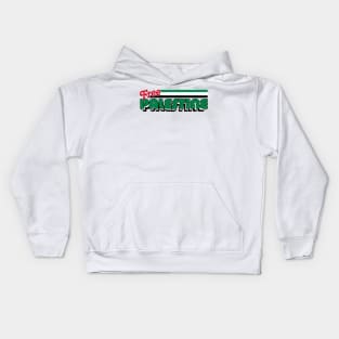 Free Palestine / Retro Style Design Kids Hoodie